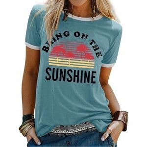 Bring On The Sunshine Graphic Casual T-Shirt
